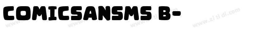 comicSansMS B字体转换
